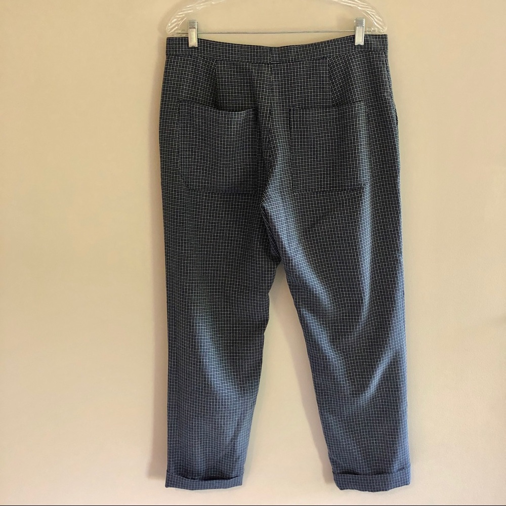 Et Tigre Navy Blue Gingham Dayandra Trousers - Picture 3 of 10
